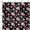 thumbnail image 2 of Soimoi Blue Rayon Fabric Flower Floral Printed Fabric 1 Yard 58 Inch Wide, 2 of 6