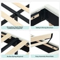 thumbnail image 4 of BeesClover Velvet Platform Bed with Storage Headboard and Bookcase, Upholstered Bed Frame for Kids and Girls, Quiet Design with Strong Wood Slats and Metal Legs, Easy Assembly, 4 of 7