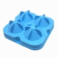 thumbnail image 2 of WIFKLSIIPG Diamond Shape 3D Ice Cube Mold Maker Bar Party Silicone Ice Tray Chocolate Mold(Blue), 2 of 5