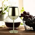 thumbnail image 3 of Vaidha Verre à Vin Rouge en Acier Inoxydable 304, Gobelet à une Seule Couche pour Restaurant, Verre à Vin en Acier Inoxydable.530ml, 3 of 4