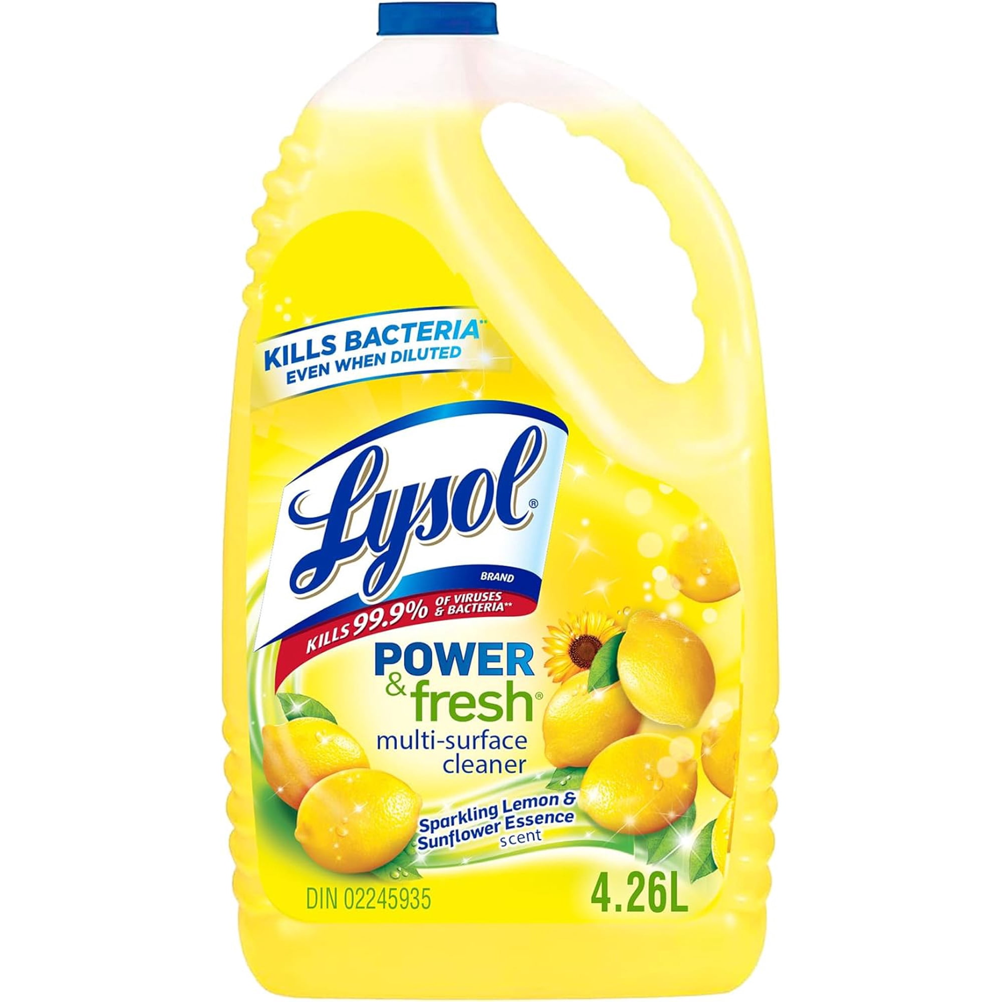 Lysol Multi-Surface Cleaner Pourable – Lemon, 4.26 L