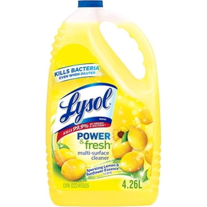 Lysol Multi-Surface Plus propre Pourable – Lemon, 4.26 L