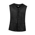 thumbnail image 4 of GUOOL Gilet Homme à Lacets pour Halloween Cosplay Steampunk Fête L, 4 of 9