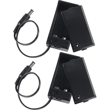 EcoNesxp 2 Pcs2 Pcs Boîtier de Batterie 9V Boîtier de Batterie 9V avec Interrupteur Boîtier de Batterie 9V avec 9V