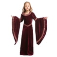 thumbnail image 4 of Penkiiy Robe de Fête Cosplay Tout-Petit Enfants Fête Filles Mode Vampires Cosplay Fête Style Européen Vêtements Médiévaux Robe Cape, 4 of 9