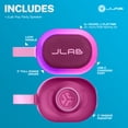 thumbnail image 2 of JLab Pop Party Haut-Parleur Bluetooth Portable, 5 W, 8 Heures d'Écoute, Éclairage RVB, Anti-Éclaboussures, Mûre, 2 of 11