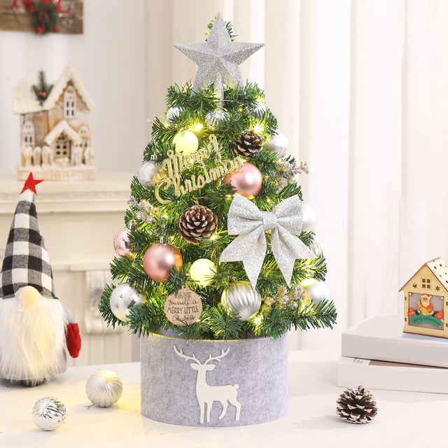 Christmas Decorations Indoor Outdoor,Christmas Tree Decorations,Christmas Ornaments Bulk For Tree,Mini Christmas Tree Flocking White Christmas Tree Ornaments Small Encrypted Decoration Desktop