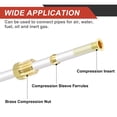 thumbnail image 4 of 10Pcs Fit for 4mm(5/32") Tube ID Brass Compression Fitting, Insert Tube Support Compression Sleeve Fitting, Sleeve Ferrules for Water Oil Air Pipe, 4 of 6