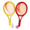 thumbnail image 4 of JUNWELL1 Pair of Badminton Tennis Set Plastic Badminton Racket Tennis Racket With Tennis Balls, 4 of 8
