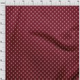 thumbnail image 4 of oneOone Polyester Spandex Maroon Fabric Rabbit Quilting Supplies Print Sewing Fabric By The Yard 56 Inch Wide, 4 of 5