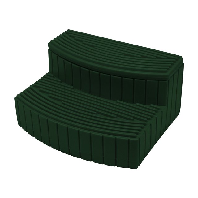 Good Ideas Sora Steps Lightweight Plastic Outdoor & Indoor Storage Step, Green