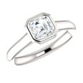 thumbnail image 1 of 2.00 Ct Stunning Ascher Real Moissanite Engagement Rings for Ladies Solid 950 Platinum, 1 of 1