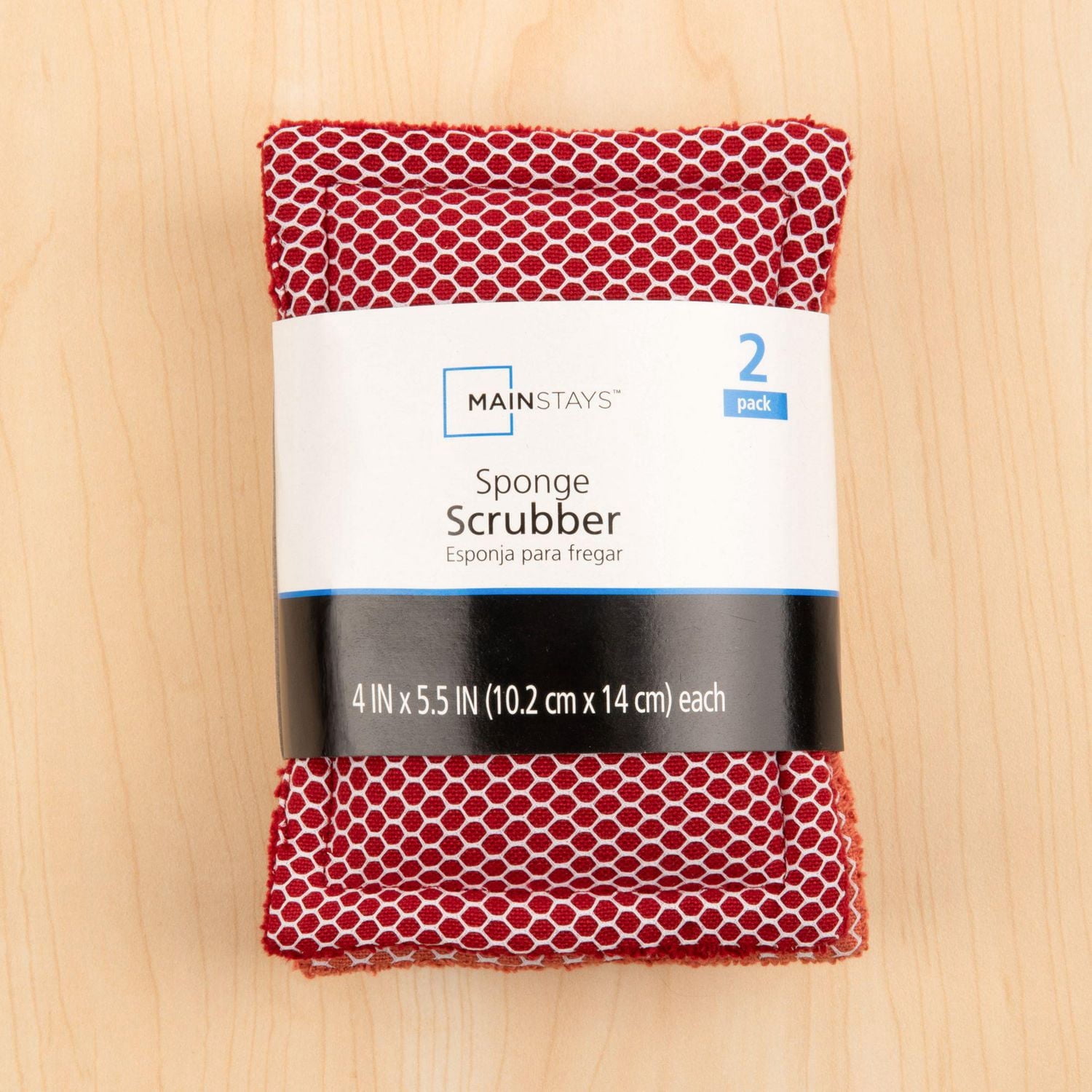 Mainstays 2 Pack Sponge Scrubbers
