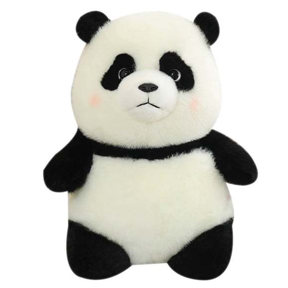 Jouet en Peluche Panda Réaliste B Animal en Peluche Doux Coussin à Câliner Mignon Ours Panda Déco pour Enfants Chambre de Bébé Déco Maison 14 Pouces