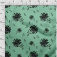 thumbnail image 3 of oneOone Rayon Sea Green Fabric Floral Sewing Craft Projects Fabric Prints By Yard 56 Inch Wide, 3 of 4