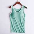 thumbnail image 2 of Timegard Débardeurs d'Été pour Femmes avec Soutien-Gorge Intégré Col Rond Débardeurs Confortables Vêtements de Détente Sans Manches Pjs, 2 of 6