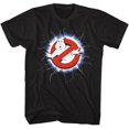 thumbnail image 1 of Real Ghostbusters Lightning And Logo Black Adult T-Shirt 3Xlt, 1 of 2