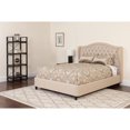 thumbnail image 2 of Valencia Tufted Upholstered Full Size Platform Bed in Beige Fabric, 2 of 3
