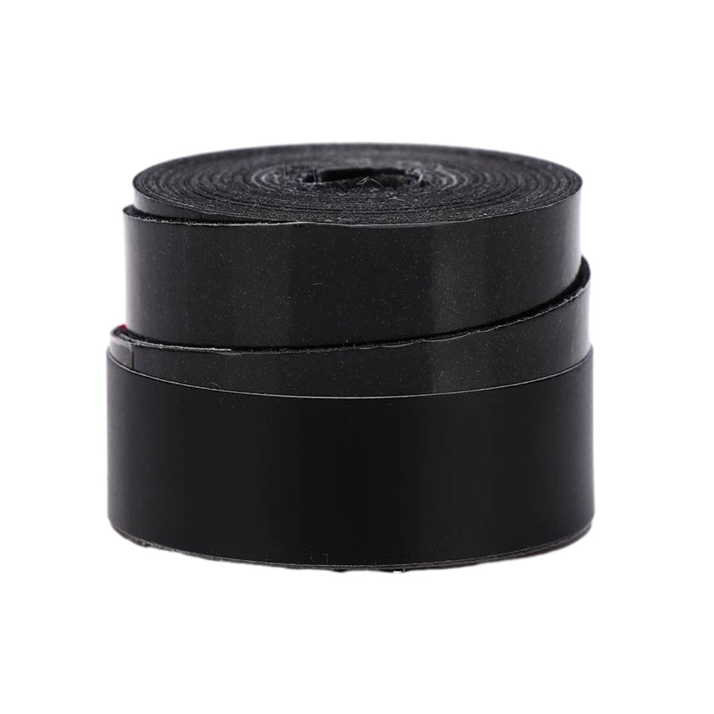 Thinsony 1/2/3 PU Long Lasting Tennis Grip Tape For Bonding Power Stick Fix Badminton Racket Non-toxic black roll pack 1 Pc