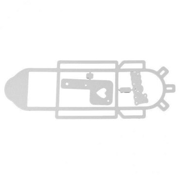 Abbracc 2xMailbox Metal Cutting Die Embossing Stencil for DIY Scrapbooking Card Making , , 2 Pcs
