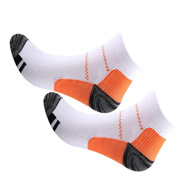 Wweixi 2piece Relieve Foot Fatigue Compression Socks For Greater Comfortable To Wear Ankles Socks orange S/M 1Set