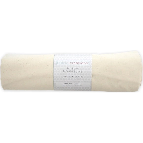 FABRIC CREATIONS Cotton Muslin 2.74 × 2.74 m (3 × 3 yd) Unbleached