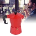 thumbnail image 1 of Classic 150ML Aluminum Coffee Pot Percolator Italian Moka Cafetiere, 1 of 8