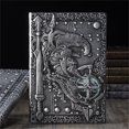 thumbnail image 2 of Clearance! Delayuji Notebooks for School European General Retro Notebook Business Handbook Pu Notepad Providing A Good Experience for Your Daily Use. One Size Multi-Color, 2 of 9