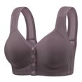 thumbnail image 2 of Styesk Front Closure Bras for Women Wireless Push Up Bra with Support No Underwire Padded Bra Full Coverage Underoutfit Bras Comfortable Sleep Everyday Bras, 2 of 3