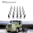 thumbnail image 3 of Spiked Lug Nut Cover, Chrome Lug Nut Caps, ABS Material, Stylish Appearance, Versatile Compatibility, Fit Most Trucks and Trailers, 3 of 7