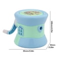 thumbnail image 2 of Meitianfacai Manua Pencil Sharpener with Handle Rattle Shape Children's Pencil Sharpener Portable Pencil Sharpener,School Supplies,Blue, 2 of 2