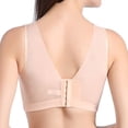 thumbnail image 3 of B91xZ Racerback Bras for Women Cotton Unlined Underwire Bra,Beige 36D, 3 of 4