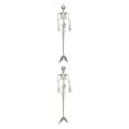 thumbnail image 4 of ZheElen Halloween Decor Unique Skeleton For Spooky Ambiance Multiple Situations Plastic Posable Joints Skeletons 2Set, 4 of 6