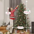 thumbnail image 3 of HOMCOM 7 ft Christmas Tree, Full Realistic Ponderosa Fir, Easy Assembly, 3 of 10