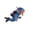 B, variant on Aquarium Hanging Ornament for Fish Tank - Blue Guy Diver Decorative Figurine for Aquariums and Aquatic Displays