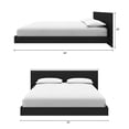 thumbnail image 4 of Nexera Satori Low Platform King Bed with Headboard, Black Oak, 4 of 4