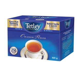 Tetley Pekoe d'orange Tea 216 sacs