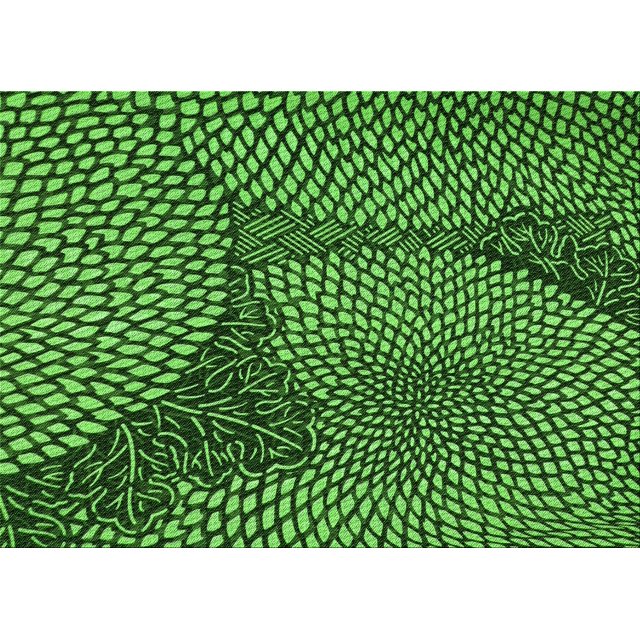 Ahgly Company Machine Washable Indoor Rectangle Transitional Deep Emerald Green Area Rugs, 8' x 12'