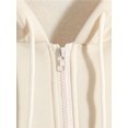 thumbnail image 4 of Innerwin Sweat-Shirt à Capuche à Cordon Femmes Automne Manches Longues Ample à Capuche Tops Abricot L, 4 of 6