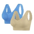 thumbnail image 1 of Soki 2pc Sports Bra for Women Padded Seamless Medium Impact Yoga Running Bras, 1 of 2