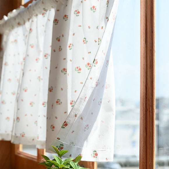 Jubipavy Door Curtains Door Window Crushed Roses For Kitchen Door Curtains Inside House Bedroom Drift Curtains Screen Curtain Partition Curtains H 17.7 Inches