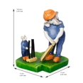 thumbnail image 3 of Polyresin Seigneur Ganesha Jouant au Cricket avec Idole Mushak, Multicolore Fait à la Main, 3 of 5