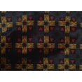 thumbnail image 4 of oneOone Cotton Poplin Fabric Check & Triangle Ikat Print Fabric By The Yard 42 Inch Wide, 4 of 4