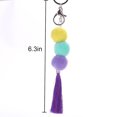 thumbnail image 2 of Porte-clés Pompon Fait Main Boho Pompon Charme Sac à Main Charme pour Femmes, 2 of 10