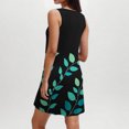 thumbnail image 4 of Ovzne Robes pour Femmes Robe Femme Robe Tendance Décontractée Imprimée avec Poches Sans Manches Col de Jardin Robe de Printemps Robe Imprimée Liquidation, 4 of 5