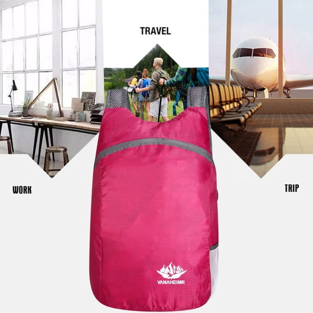 HOARBOEG Sac à Dos de Randonnée Léger et Pliable, Sac de Jour de Randonnée, Sac à Dos Léger et Pliable pour Voyage Camping Extérieur