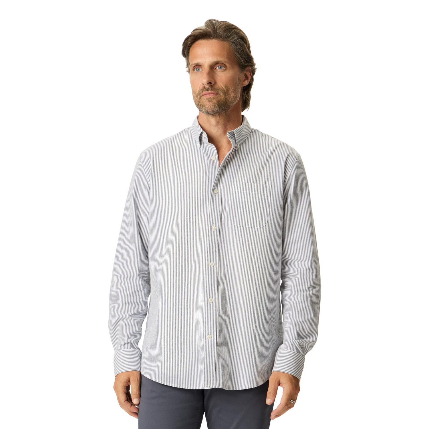 Chemise Oxford Dockers à manches longues et col boutonné pour homme