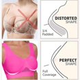 thumbnail image 4 of Women's Rhinestone Sports Bra - Hollow Back Design w/ Wide Strap Support | Anti-Sagging Wireless Bra for Workouts & Mature Figures, 4 of 4