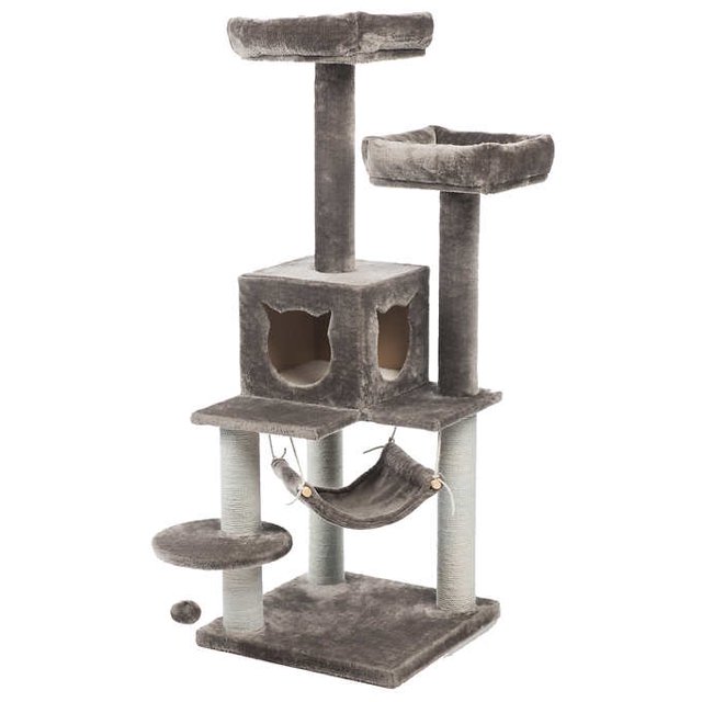 Prevue Pet Kitty Power Paws Party Tower - Grey