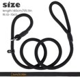 thumbnail image 4 of DEBGFS Dog Slip Rope Leash Dog Training Leashes Adjustable Pet Leash Climbing Nylon Rope Dog Leash 4.6ft/140cm Long for Medium/Large Dog Walking (Black), 4 of 8